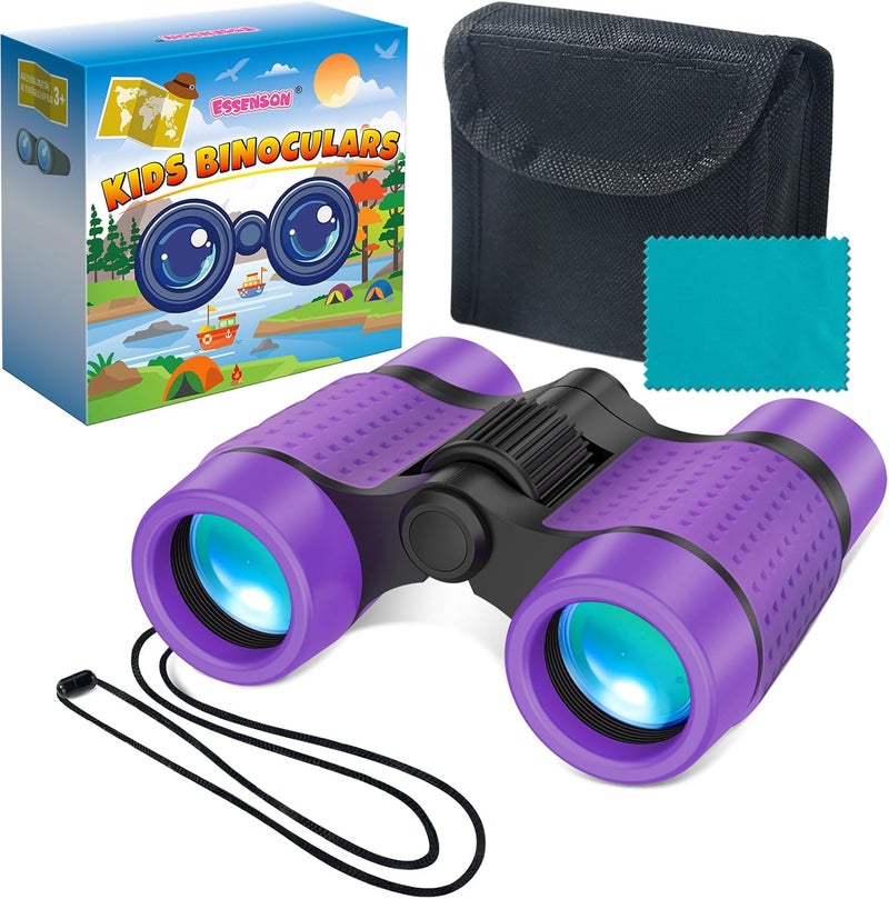 ESSENSON Binoculars for Kids Toys Gifts for Age 3-12 Years Old Boys Girls Kids Telescope Outdoor Toys for Sports and Outside Play, Bird Watching, Birthday Presents - Image 1